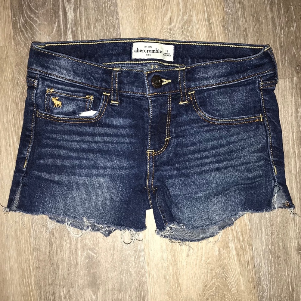 Girls Abercrombie Kids Denim Shorts Sz 14